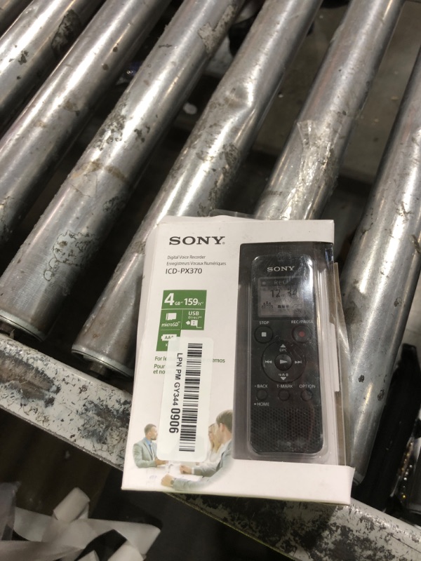 Photo 1 of Sony ICD-PX370 Mono Digital Voice Recorder with Built-In USB Voice Recorder,black