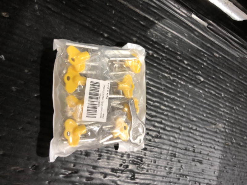 Photo 1 of ZRFCXE Window Locks,8 Pack Sliding Window Locks with Key for Vertical & Horizontal Sliding Windows Doors,Easv to Install,Adjustable Security Window Lock for Patio Bedroom Home and Office (Silver)