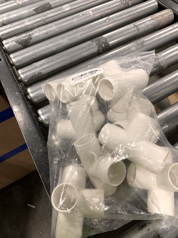 Photo 1 of 1" 90 Degree PVC 4 Way Tee Fitting, 10 Pcs Pipe Connectors, Schedule 40 Furniture Grade PVC Tee Corner for DIY Frames and Structures
