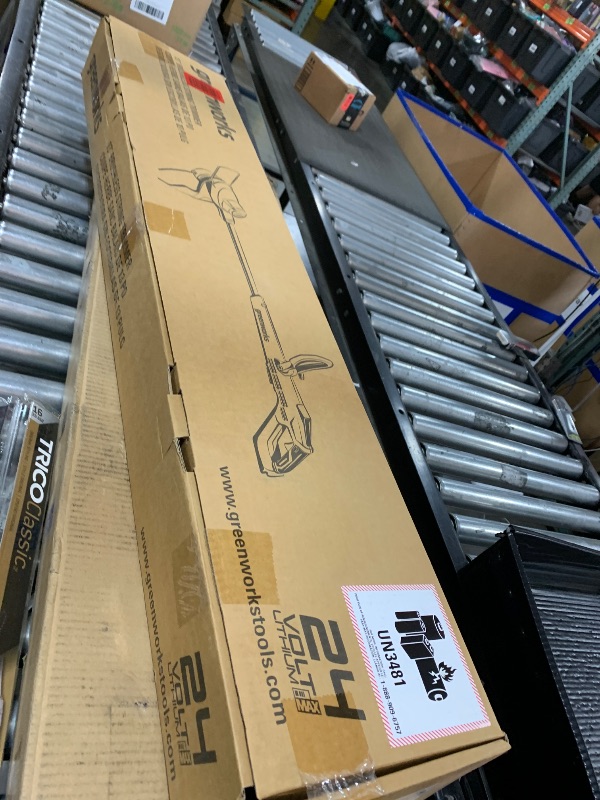 Photo 1 of Greenworks 24V 13" Brushless Cordless String Trimmer, 4.0Ah USB Battery and Charger Included