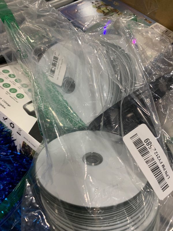 Photo 1 of 100 Pack Smartbuy Digital Audio CD-R Music 52X 700MB/80Min White Inkjet Hub Printable Blank Recordable Disc