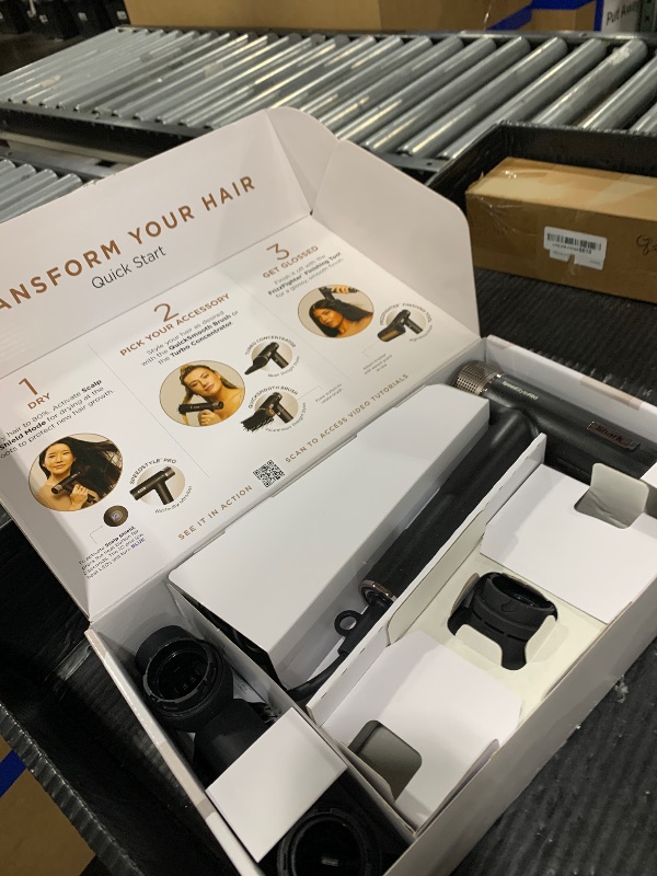 Photo 1 of Shark SpeedStyle Pro Professional Performance High-Velocity Hair Dryer System with Scalp Shield and IQ Speed Styling & Drying Suite, Straight and Wavy Hair, Lightweight, Ionic, No Heat Damage, HD731