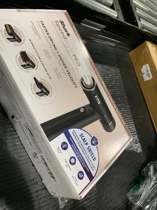 Photo 1 of Shark SpeedStyle Pro Professional Performance High-Velocity Hair Dryer System with Scalp Shield and IQ Speed Styling & Drying Suite, Straight and Wavy Hair, Lightweight, Ionic, No Heat Damage, HD731