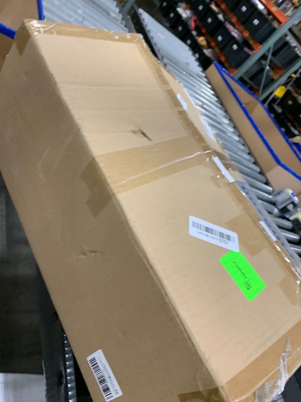 Photo 1 of FIYUEOYI Modern Linear Chandelier, 2-Light Dining Room Light Fixture with White Fabric Shade Kitchen Island Lighting Fixture for Over Table, Living Room, Bedroom