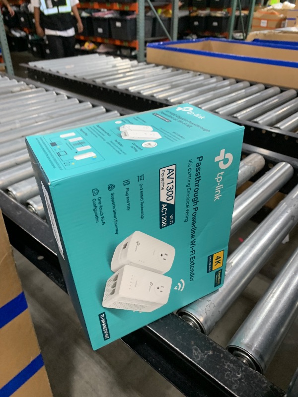 Photo 1 of TP-Link Powerline WiFi Extender TL-WPA8631P KIT- Includes AV1300 Powerline Network Adapter and AC1200 Dual Band Extender, 2x2 MIMO, 3 Gigabit Ports, Passthrough, Plug & Play, Free Expert Support