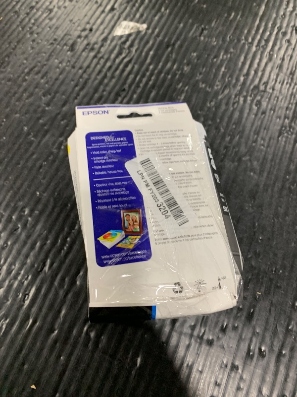 Photo 1 of Epson 822 DURABrite Ultra Ink High Capacity Black & Color Cartridge Combo Pack (T822XL-XCS) Works with Workforce Pro WF-3820,3823, 4820, 4830, 4833, 4834