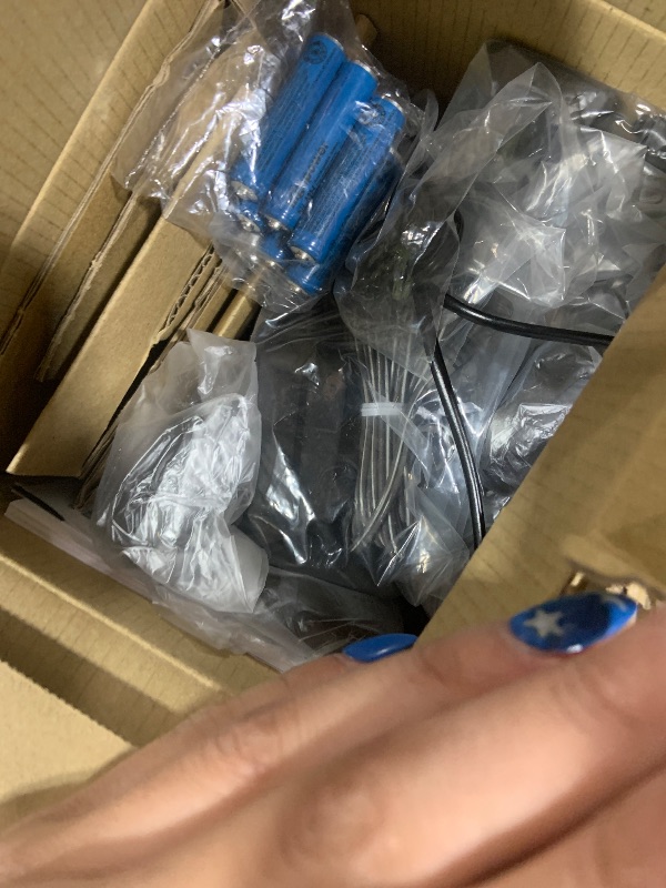 Photo 1 of Panasonic Cordless Phone with Answering Machine, Advanced Call Block, Bilingual Caller ID and High-Contrast Display, Expandable System with 3 Handset Cordless Telephones - KX-TGD833M (Metallic Black)