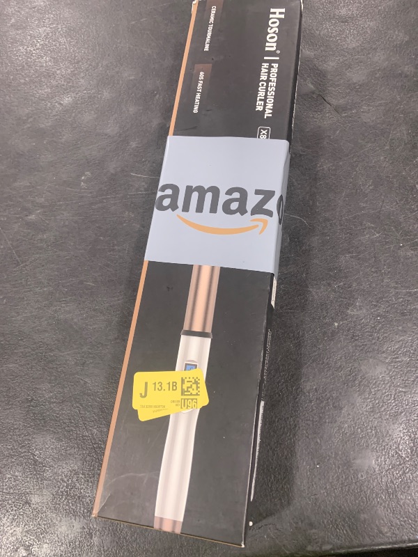 Photo 1 of 1 1/4 Inch Extra Long Barrel Curling Wand, Ceramic Tourmaline Curling Wand Professional Dual Voltage with Adjustable Temperature