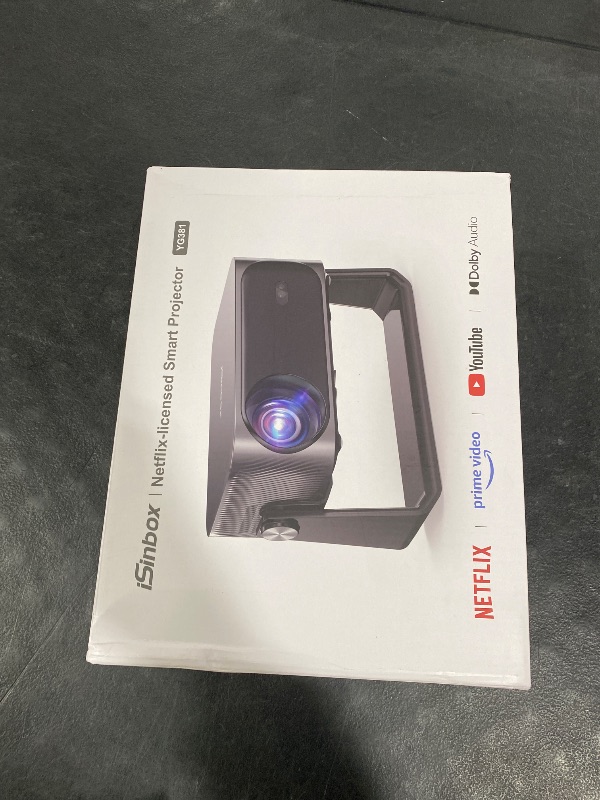 Photo 1 of [2000 ANSI/Auto Focus & Keystone/Built-in APP] 4K Outdoor Projector with Wifi and Bluetooth, Smart Portable Projector with Built in Apps YouTube/PrimeVideo & Dolby, Home Theater Projector with HDR10+
