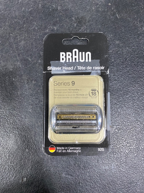 Photo 1 of Series 9 Men's Electric Shaver Head ORIGINAL Replacement Blade, Silver 92S