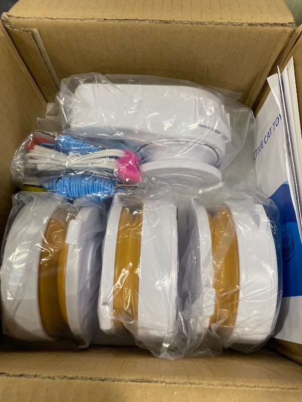 Photo 1 of Interactive Cat Toy for Indoor Cats – Automatic Moving & Enrichment Toy for Indoor Cats/Kitten, Auto/Manual Control Cat Treadmill for Exercise & Mental Stimulation, Stimulating Chase Toys (H1K3)