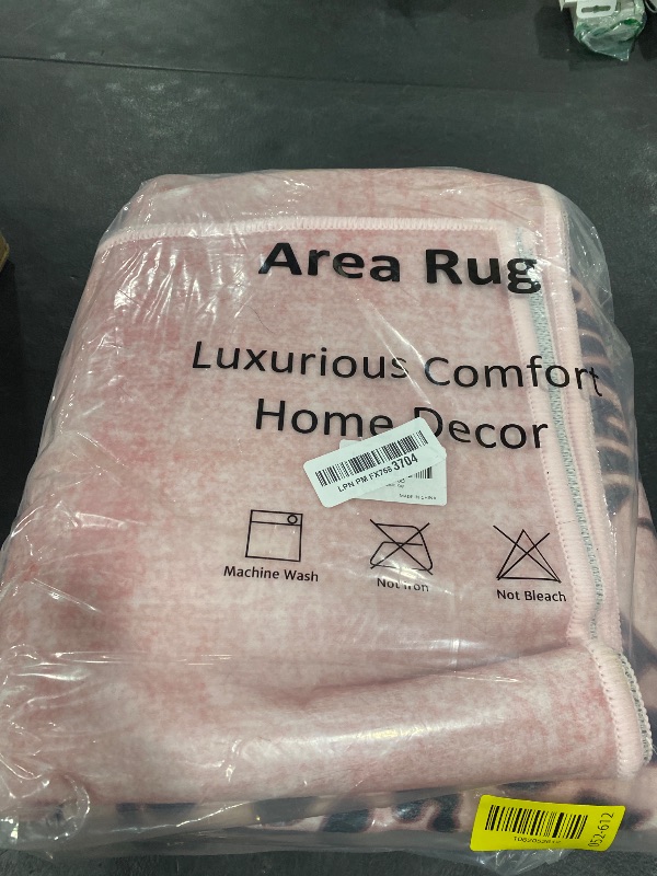 Photo 1 of OJIA Leopard Print 5x7 Area Rugs for Living Room, Soft Washable Rugs for Bedroom Ultra-Thin Non-Slip Moden Pink Rug, Stain Resistant Nursery Rug Carpet for Kids Playroom Classroom Dining Room