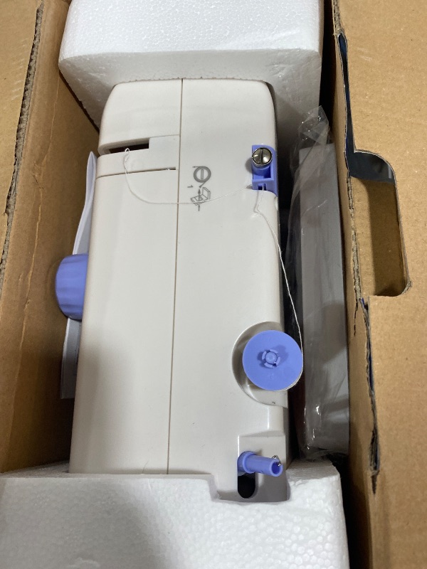 Photo 1 of Stoigeld Sewing Machine for Beginners with 20Pcs Fabric & 32Pcs Sewing Threads Kit,Portable Sewing Machine with 12 Built-in Stitches & 2 Speed(High-Low Speeds)-BW725