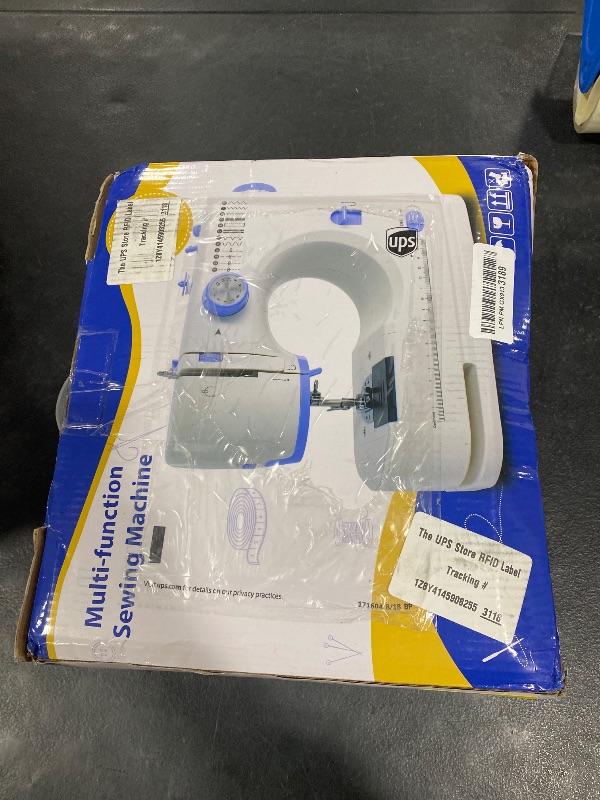 Photo 1 of Stoigeld Sewing Machine for Beginners with 20Pcs Fabric & 32Pcs Sewing Threads Kit,Portable Sewing Machine with 12 Built-in Stitches & 2 Speed(High-Low Speeds)-BW725