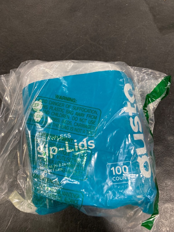 Photo 1 of [100 Count] Crystal Clear Strawless PET Plastic Lids for 12, 16, 20 & 24 oz. Milkshake Cups