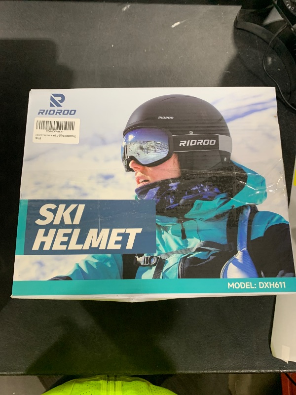 Photo 1 of RIOROO Ski Helmet and Goggles Set, Snowboard Helmet Goggles for Men Women & Youth, Shockproof Snow Helmet Anti Fog OTG Snow Goggles for Skiing Snowboarding