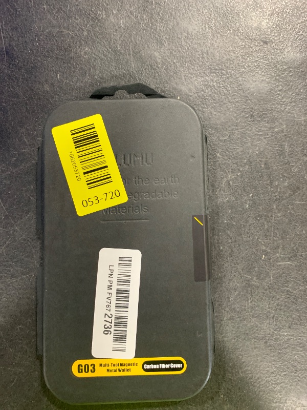 Photo 1 of Aulumu G03 Carbon Fiber Magnetic Wallet Card Holder | Magnetic Wallet Compatible with MagSafe | Multi Function - Mobile Phone Stand/Grip | Bottle Opener | RFID Shielding Card