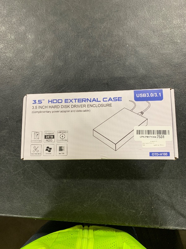 Photo 1 of SAS to USB 3.0 Adapter, SATA Hard Drive Docking Station for 2.5/3.5 Inch SSD HDD,Tool -Free External Enclosure with 12V/2A Power Adapter and Cooling Fan,Support up to 24TB