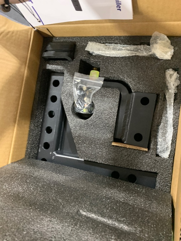 Photo 1 of Orion Motor Tech Trailer Hitch Ball Mount, Adjustable Tow Hitch for 2" Receiver with 2" Ball 9-1/2" Drop 8-1/4" Rise 8000 lb. Capacity, Heavy-Duty Drop Hitch with 3 Locking Hitch Pins for Truck Boat