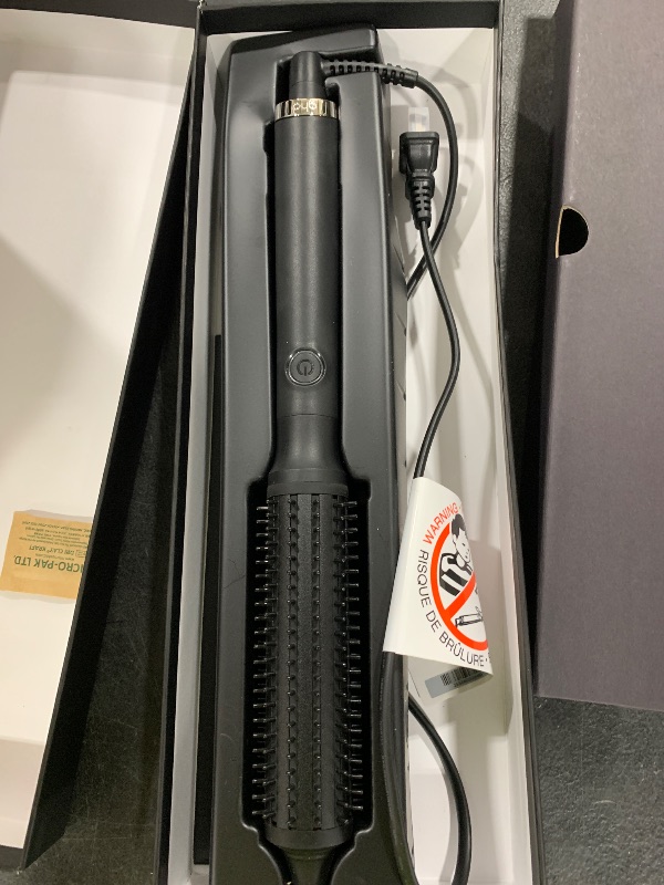 Photo 1 of ghd Rise Volumizing Hot Hair Brush - Professional 1.25” Hot Brush for Dry Hair with Maximum Root Lift, 2x Volume, 365ºF Safe Styling Temperature Technology and Auto Sleep Mode - Black