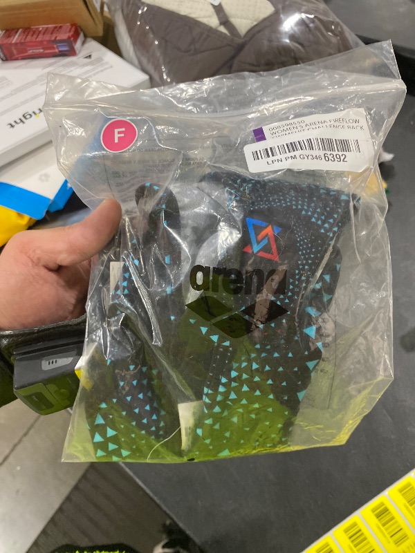 Photo 1 of ARENA Fireflow Performance Women's Swimsuit Challenge Back Limited Edition One Piece MaxLife Training Suit Competitive Ladies Bathing Suit, Black/Multi Black, US Size 18