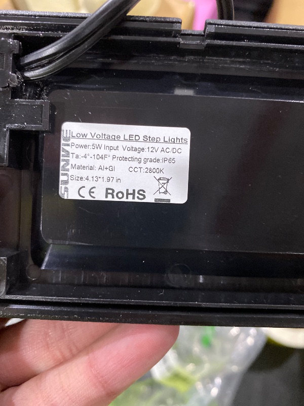 Photo 1 of SUNVIE Low Voltage Step Lights 5W LED Step Lights Outdoor 3000k Low Voltage Deck Light with Horizontal Louver Faceplate Deck Stair Light for Stairs Fence Post Fastlock2 Connectors Included, 8 Pack