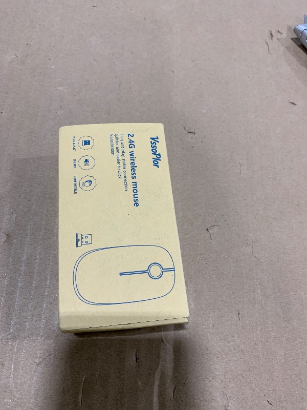 Photo 1 of VssoPlor Wireless Mouse, 2.4G Slim Portable Computer Mice with Nano Receiver Quiet Silent Optical Laptop Mouse for Notebook, PC, Laptop, Computer-Black and Gray