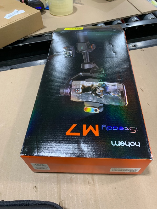 Photo 1 of Hohem iSteady M7 Gimbal Stabilizer for Smartphone, Magnetic AI Tracker Fill Light, Detachable Touchscreen Remote Controller, Built-in Extension Rod, 500g Payload Gimbal Stabilizer for iPhone Android