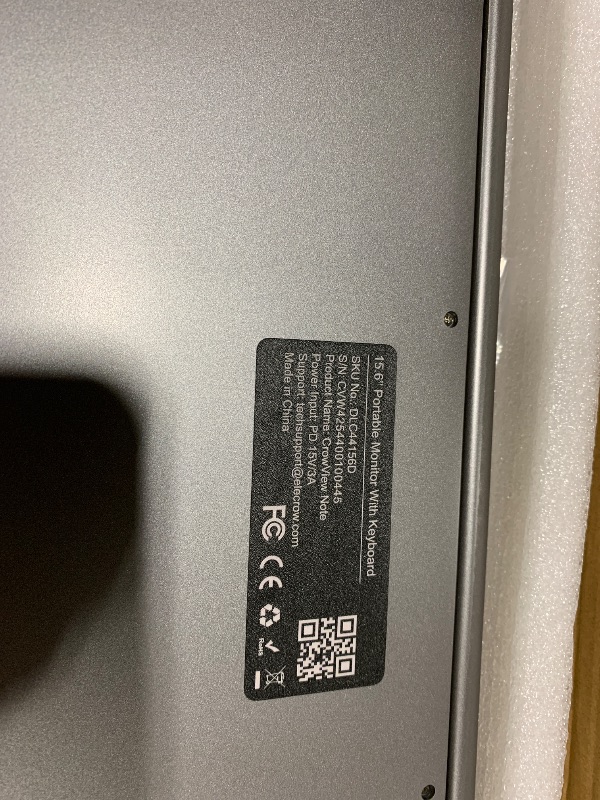 Photo 1 of ELECROW Portable Monitor with Keyboard, 15.6 Inch Lapdock Display with Built-in Battery, 1080P FHD USB C Monitors with RPi5 & Jetson Adapters Compatible with Raspberry Pi, PC, Phone, Mac, Game Console