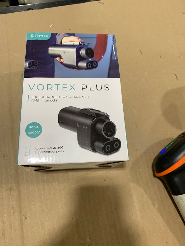 Photo 1 of Lectron NACS to CCS Electric Vehicle Adapter with Interlock - (500A/1,000V) - Compatible with Tesla Superchargers - CCS1 EV Fast Charging with Vortex Plus [Check Automaker for Compatibility] - UL 2252