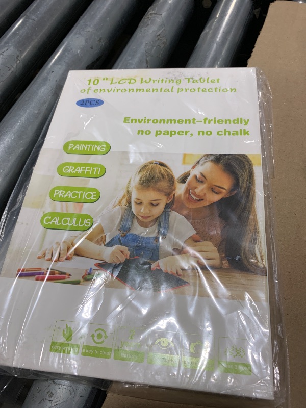 Photo 1 of [2 Pieces] LCD Writing Board, 10 Inches, Genialba Colourful LCD Writing Tablet, LCD Writing Tablet, Electronic Tablet, Graphic Tablet for Children's Games 3 4 5 6 7 Years Boys Girls (Purple & Pink)