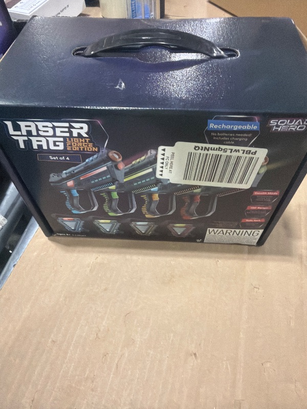 Photo 1 of Squad Hero Rechargeable Laser Tag for Kids, Teens & Adults - Boys Gifts - Blasters & Vest Sensors - Fun Ideas Age 8+ Year Old Toys - 4 Set - Lazer Teen Boy Game Boys & Girls Outdoor Teenage Activities