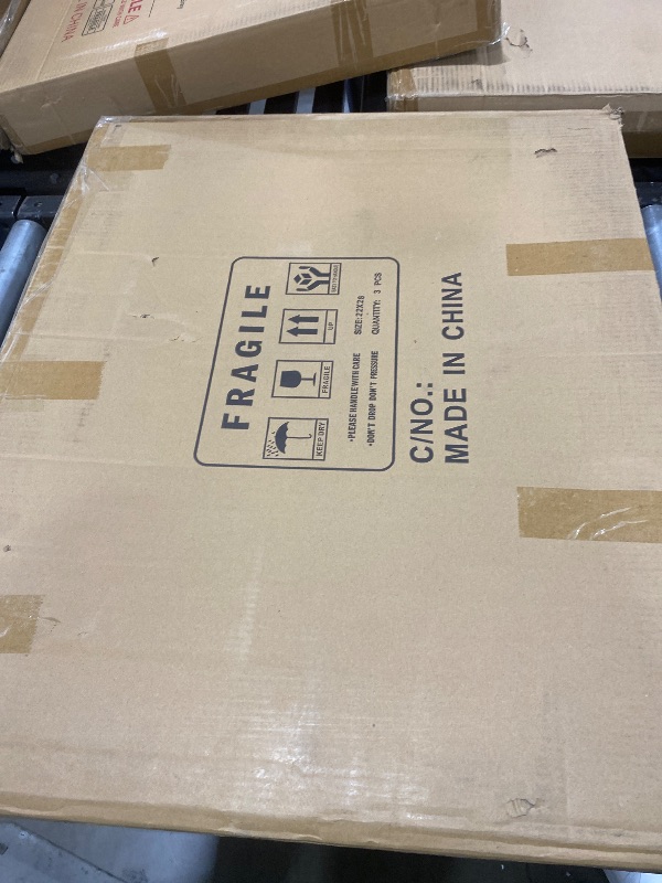 Photo 1 of Picrit 22x28 Frame 3 Pack, Black Poster Frame, Display Poster 18 x 24 with Mat or 22 x 28 without Mat for Horizontal or Vertical Wall Mounting