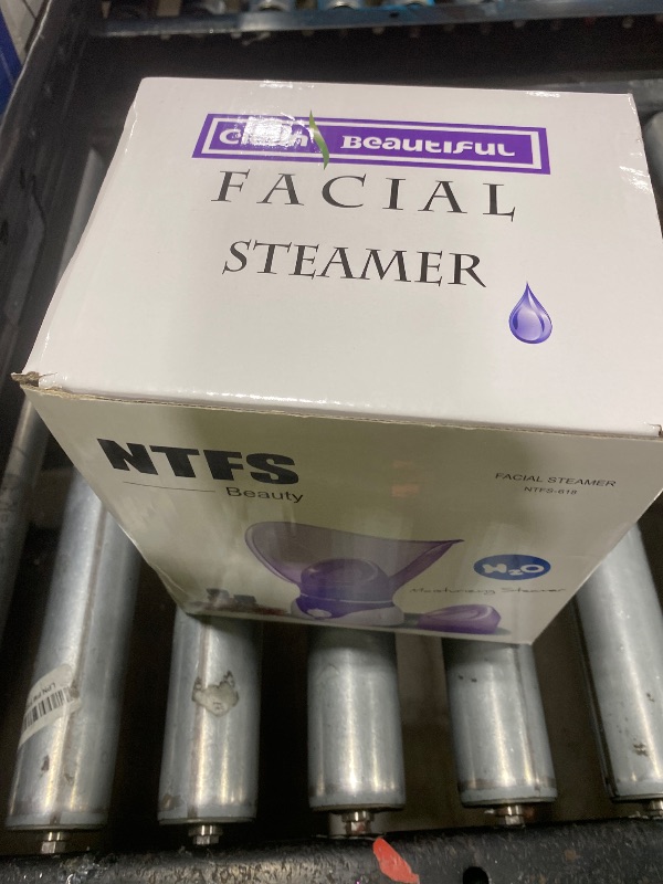 Photo 1 of Facial Steamer Personal Steam Inhaler Sauna Facial Steamer Hot Mist Moisturizing Beauty Instrument Rejuvenate and Hydrate Your Skin (Purple)