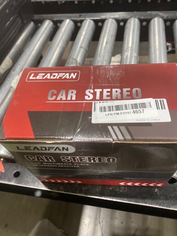 Photo 1 of Leadfan Double Din Car Stereo Radio Support Apple Carplay&Android Auto, 7inch HD Touchscreen Double Din Radio with Bluetooth, Car Audio Receivers, Camera, MirrorLink, FM Radio, 2 USB/TF/AUX/Subwoofer