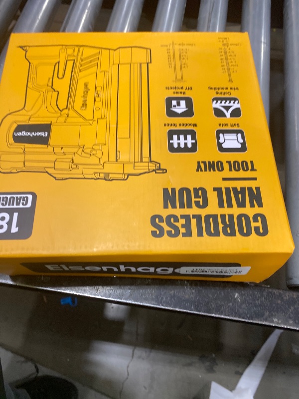 Photo 1 of Cordless 2" Brad Nailer Compatible with Dewalt 20V Battery (No Battery and Charger), 2-in-1 Electric Nail Gun/Staple Gun, 18 Gauge Nail Gun Battery Powered with 1000 Nails for Wood Carpentry