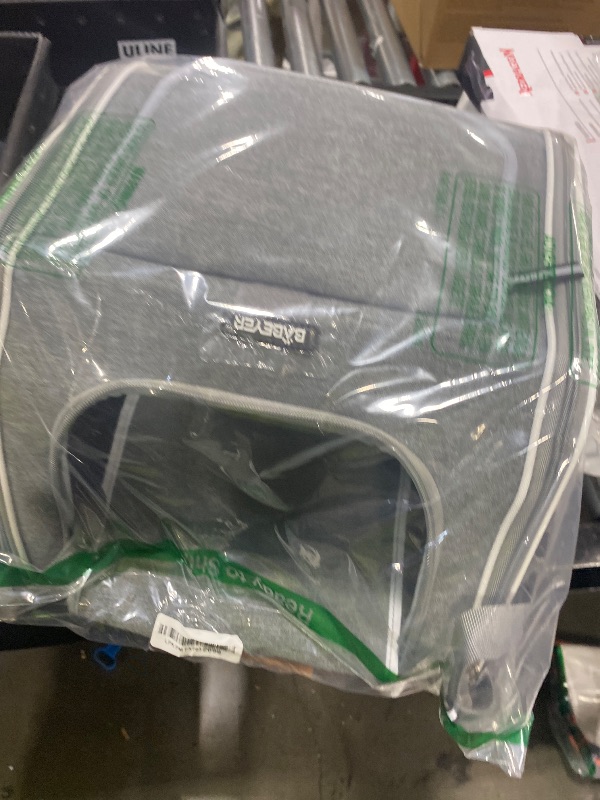 Photo 1 of Dog Bike Basket Carrier, Expandable Foldable Soft-Sided Dog Carrier, 2 Open Doors, 5 Reflective Tapes, Pet Travel Bag,Dog Backpack Carrier Safe and Easy for Small Medium Cats and Dogs(Black)