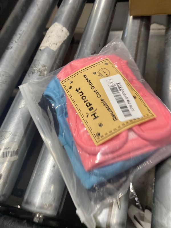 Photo 1 of Hi Sprout Reusable Cat Diapers, Washable Cat Incontinence Diapers for Cats Spraying or Cats in Heat or Incontinence?Adjustable Kitty Diapers 3 Pack (XS)