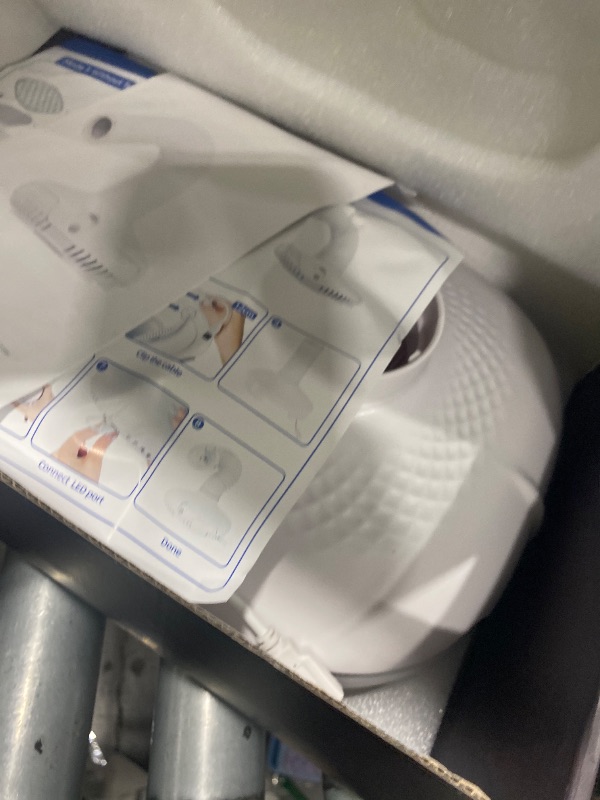 Photo 1 of Nail Dust Collector Tech Professional: LED Light Flexible Tube 650PA Powerful Suction - Nail Dust Vacuum Machine 3 Adjustable Speeds Ultra-Quiet for Manicure Pedicure Model Craft Sanding