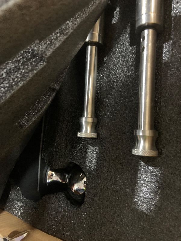 Photo 1 of METOWARE Adjustable Drop Hitch - Aluminum Tow Hitch Fits 2-Inch Receiver - Heavy Duty Trailer Hitch with 8-Inch Drop/Rise for Truck (12,500 LBS GTW), Double Anti-Theft Stainless Steel Pin Locks(Black)