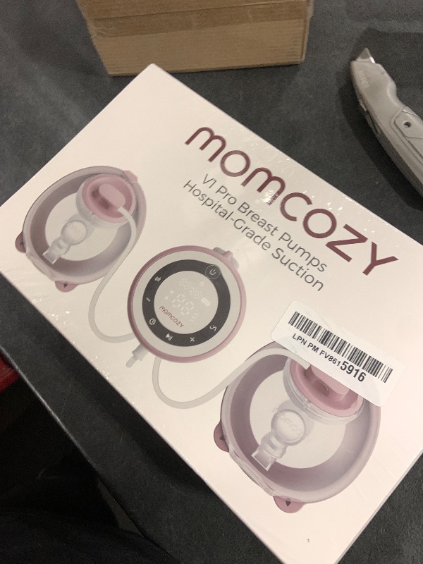 Photo 1 of Momcozy Breast Pump V1 Pro Hospital-Grade, Hands-Free & Portable Wearable Pump, Upgraded Electric Pump with 3 Fine-Tuned Rhythms|15 Levels, Come with Leak-Proof DoubleFit Flange, Cozy Red.