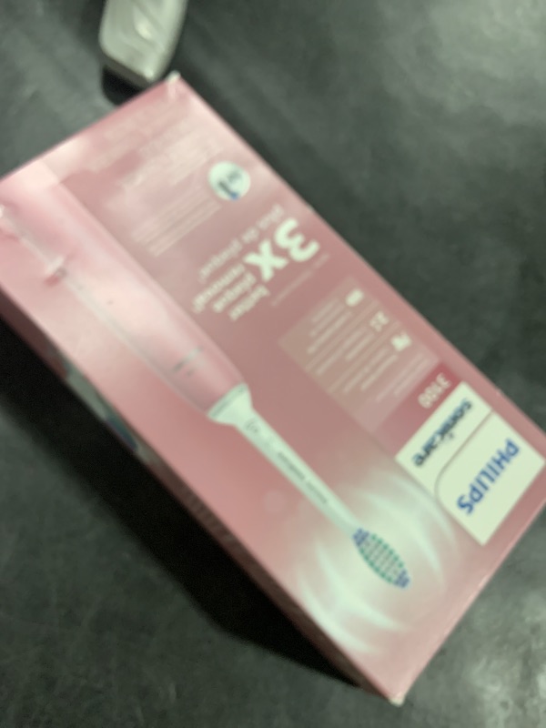 Photo 1 of Philips Sonicare 4100 Series Electric Toothbrush - Sonic Toothbrush with Advanced Sonic Technology, Pressure Sensor, Two Intensity Settings, Smartimer & Quadpacer, Deep Pink, Model HX3681/26