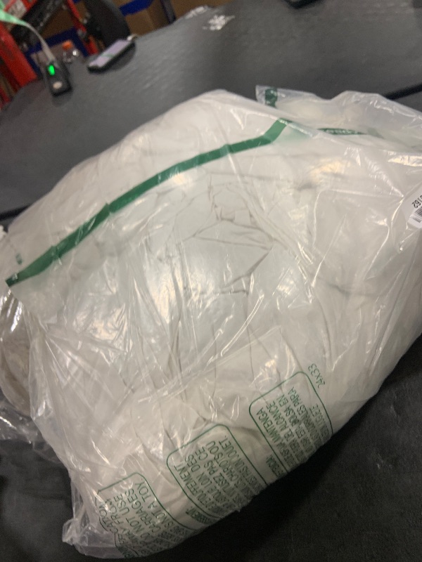 Photo 1 of WENERSI Feather Down Fiber Comforter Oversize King Size,Hotel Style Bedding Comforter,750+ Fill Power,1200TC,100% Organic Cotton Fabric,All Season White Duvet Insert with 8 Corner Tabs