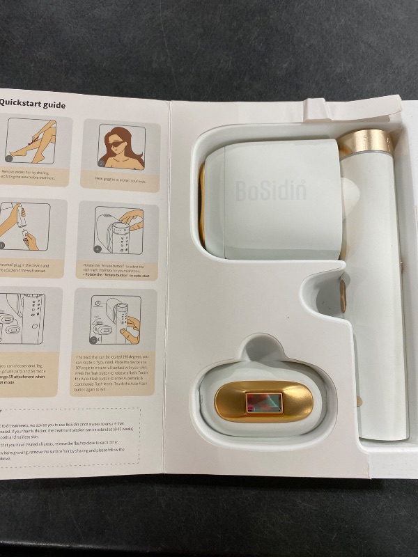 Photo 1 of Laser Hair Removal, BoSidin IPL Hair Removal with Painless Ice-Cooling, 2-in-1 Face SR Rejuvenation, 6+1 Modes, 6 Levels Hair Removal for Women Permanent, Laser Hair Removal Kit with Shaver, Goggles