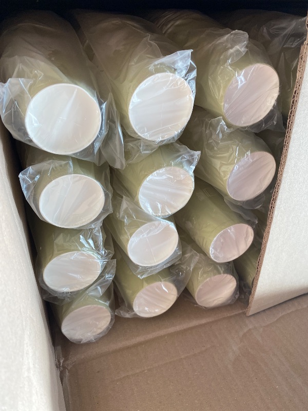 Photo 1 of ECO PRODUCTS GreenStripe Clear Compostable 12oz PLA Plastic Cups, Case of 1000, Disposable Renewable Plant-Based Cold Cups, For Cold Drinks & Snacks, BPI Certified, ASTM Compliant.