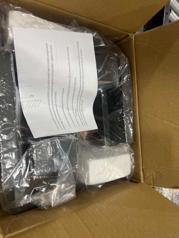 Photo 1 of LOBREG LED Modern Exterior Lighting Fixtures, Matte Black Porch Lights Outdoor, Outside Lights for House Garage Porch Warm White 3000K, 2 Pack