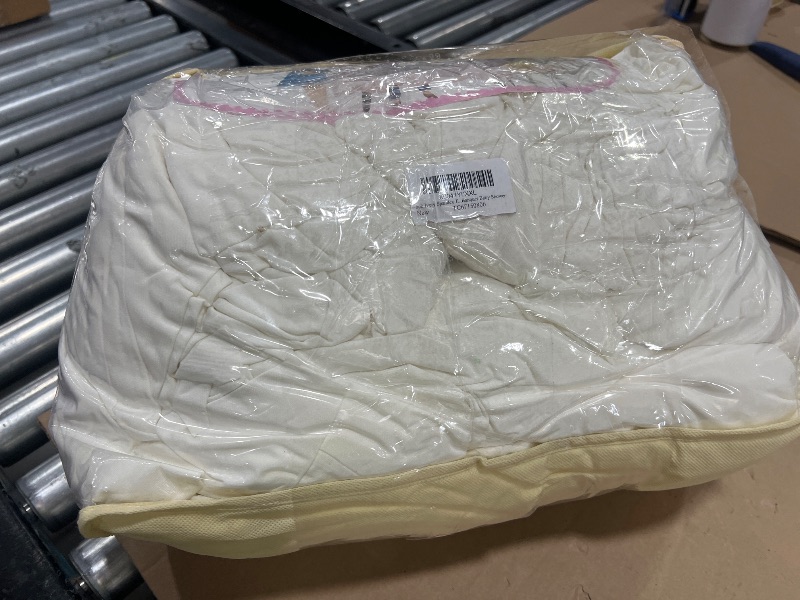 Photo 1 of 6pk Ivory Spandex Tablecloth for 8 Foot Rectangle Tables, Stretch Table Cloths 8ft Fitted Tablecover Desk Skirt for Parties Weddings Birthday Banquet Baby Shower