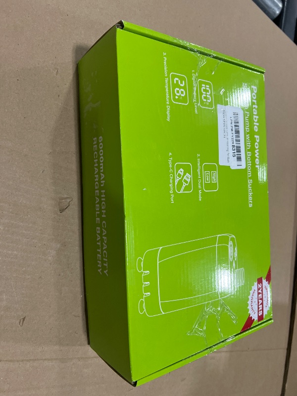 Photo 1 of Spopal Portable Shower for Camping, [Long-Lasting] 6000mAh Rechargeable Camping Shower with Intelligent LED Display, 4 Spray Modes, IPX7 Waterproof Outdoor Camp Pump for Hiking, Travel, Car, Pet