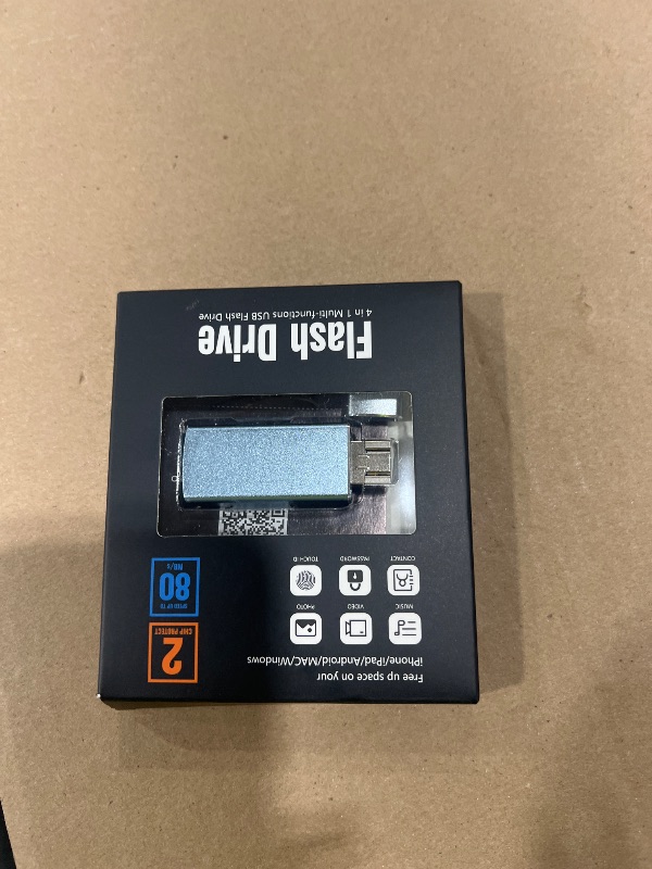 Photo 1 of USB Flash Drive 512GB, Photo Stick Memory External Data Storage Thumb Drive Compatible for Phone, Pad, Android, PC and More Devices (Blue)