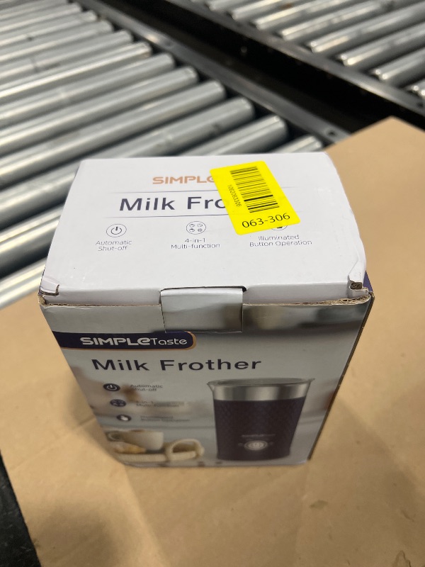 Photo 1 of SIMPLETASTE Milk Frother, 4-in-1 Electric Milk Steamer, Automatic Warm and Cold Foam Maker and Milk Warmer for Latte, Cappuccinos, Macchiato
